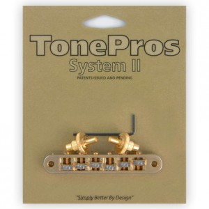 TonePros Bridge Tuneomatic Roller TP6R Gold