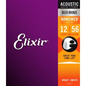 Elixir Nanoweb Light-Medium Bronze 012-56
