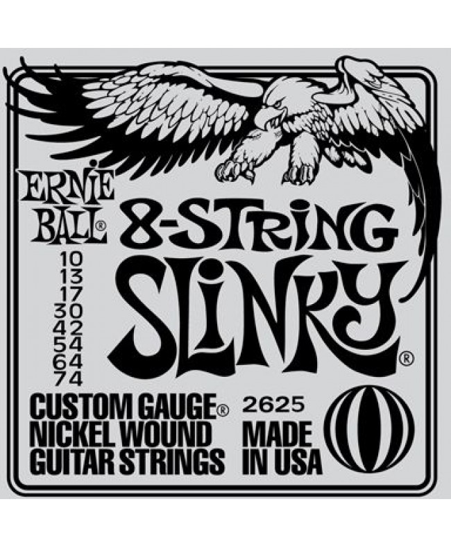 Χορδες  - Ernie Ball 8-String Slinky Nickel Wound 010-74 (2625) ΗΛΕΚΤΡΙΚΗ ΚΙΘΑΡΑ