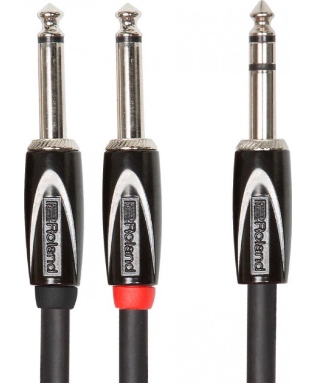 Καλωδια Οργανων - Roland Cable Black Series Splitter 1/4" TRS - 2 1/4" TS 3m ΟΡΓΑΝΟΥ
