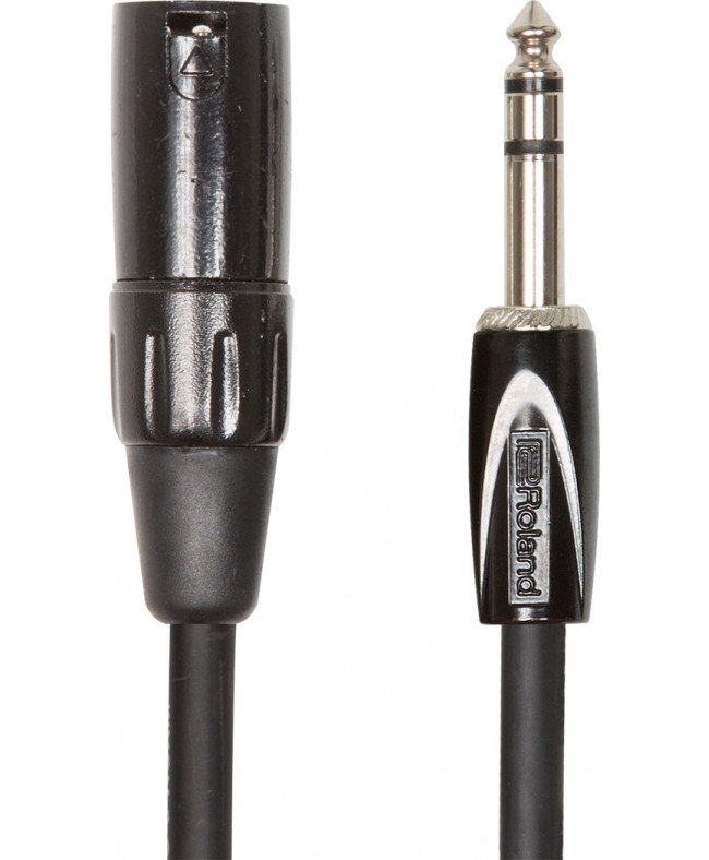 Roland Cable Black Series Splitter 1/4" TRS - XLR Male 3m AUDIO