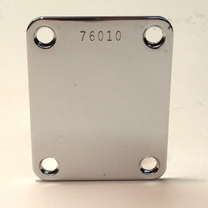 Neck Plate with Serial Number Black