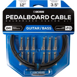 Boss Solderless Pedalboard Cable Kit 12ft