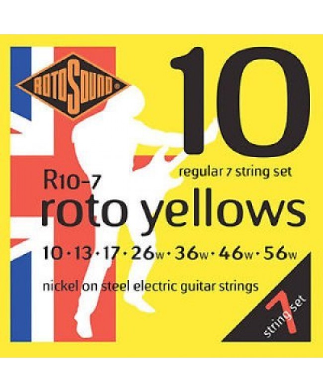 Χορδες  - Rotosound Roto Yellows 010-056 7string (R10-7) ΗΛΕΚΤΡΙΚΗ ΚΙΘΑΡΑ