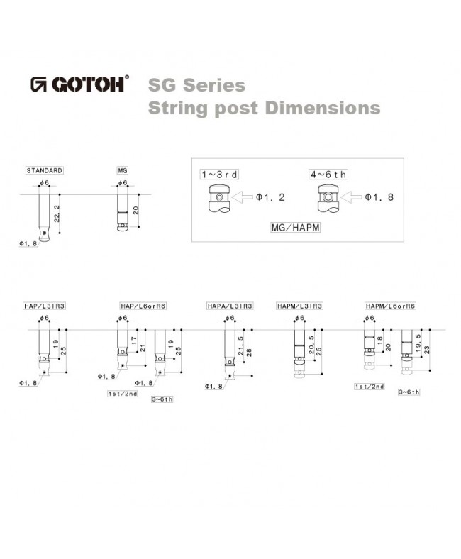 Gotoh SG381 6x1 Chrome Left Side