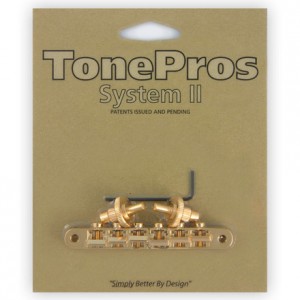 TonePros Bridge Tuneomatic NVR2 Gold