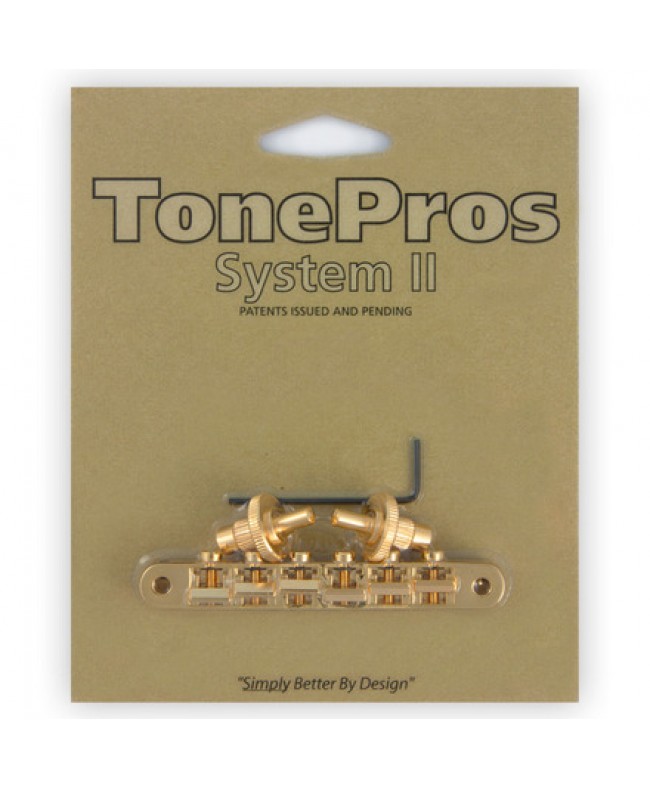TonePros Bridge Tuneomatic NVR2 Gold