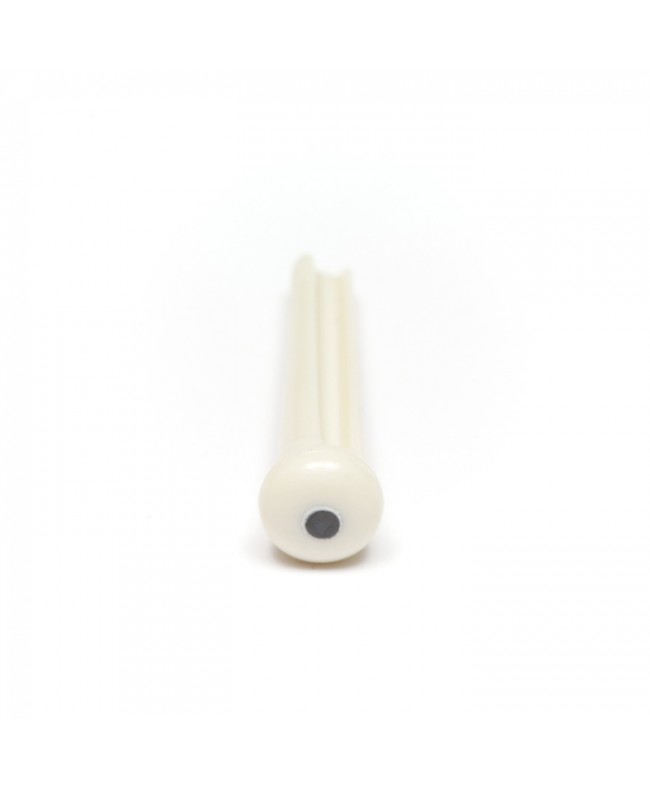 Tusq Bridge Pins Traditional White with Black Inlay PP 1122-00