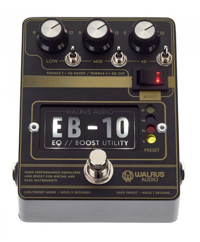 Walrus Audio EB-10 - EQ / Preamp / Mosfet Boost DRIVE