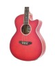κιθαρες - Aria FET-01FX Cutaway See Through Red Ηλεκτροακουστική κιθάρα PRODUCTS FROM XML
