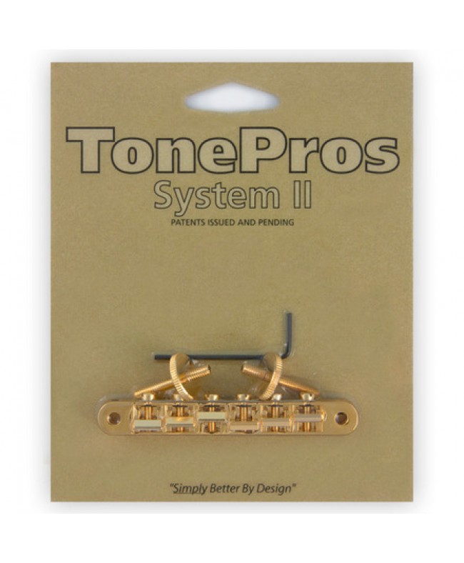 TonePros Bridge Tuneomatic AVR2 Gold