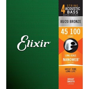 Elixir Bass Acoustic 80/20 Bronze Nanoweb 45-100