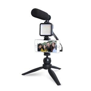 Maono Microphone with LED Light is On-camera AU-CM11PL