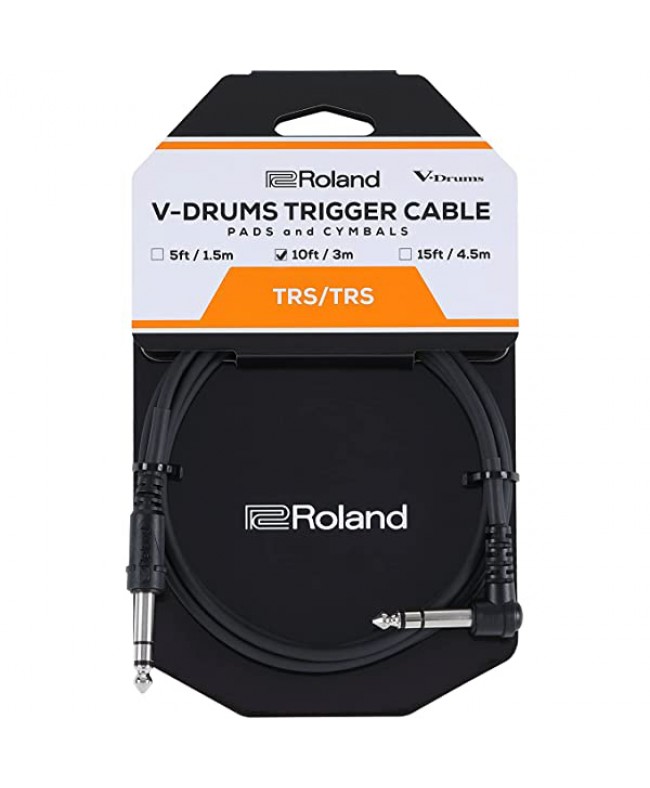 Roland Cable 1/4" TRS Straight - 1/4 TRS Angle 3m ΟΡΓΑΝΟΥ