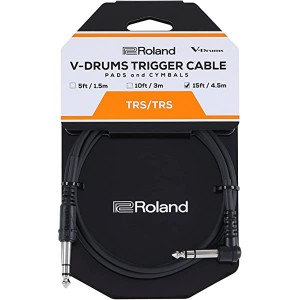 Roland Cable 1/4" TRS Straight - 1/4 TRS Angle 4.5m
