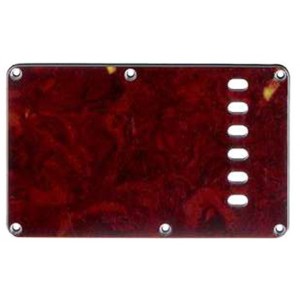 All Parts Stratocaster Tremolo Plate Red Tortoise 3-Ply .090" E-E 56mm