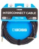 Boss Cable 1/4" TRS Straight - 1/4 TRS Angle 9m INSTRUMENT