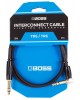 Boss Cable 1/4" TRS Straight - 1/4 TRS Angle 1m INSTRUMENT