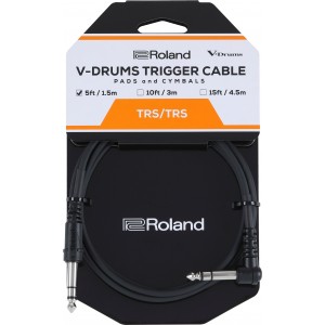 Roland Cable 1/4" TRS Straight - 1/4 TRS Angle 1.5m