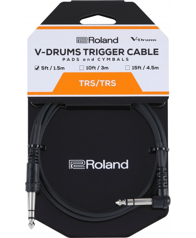 Roland Cable 1/4" TRS Straight - 1/4 TRS Angle 1.5m INSTRUMENT