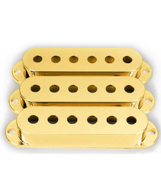 Pickup Cover Strat Single Plastic Gold PICKUP ACCESSORIES